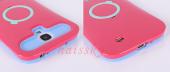 for galaxy s4 case pc and silicon with card hold & stand